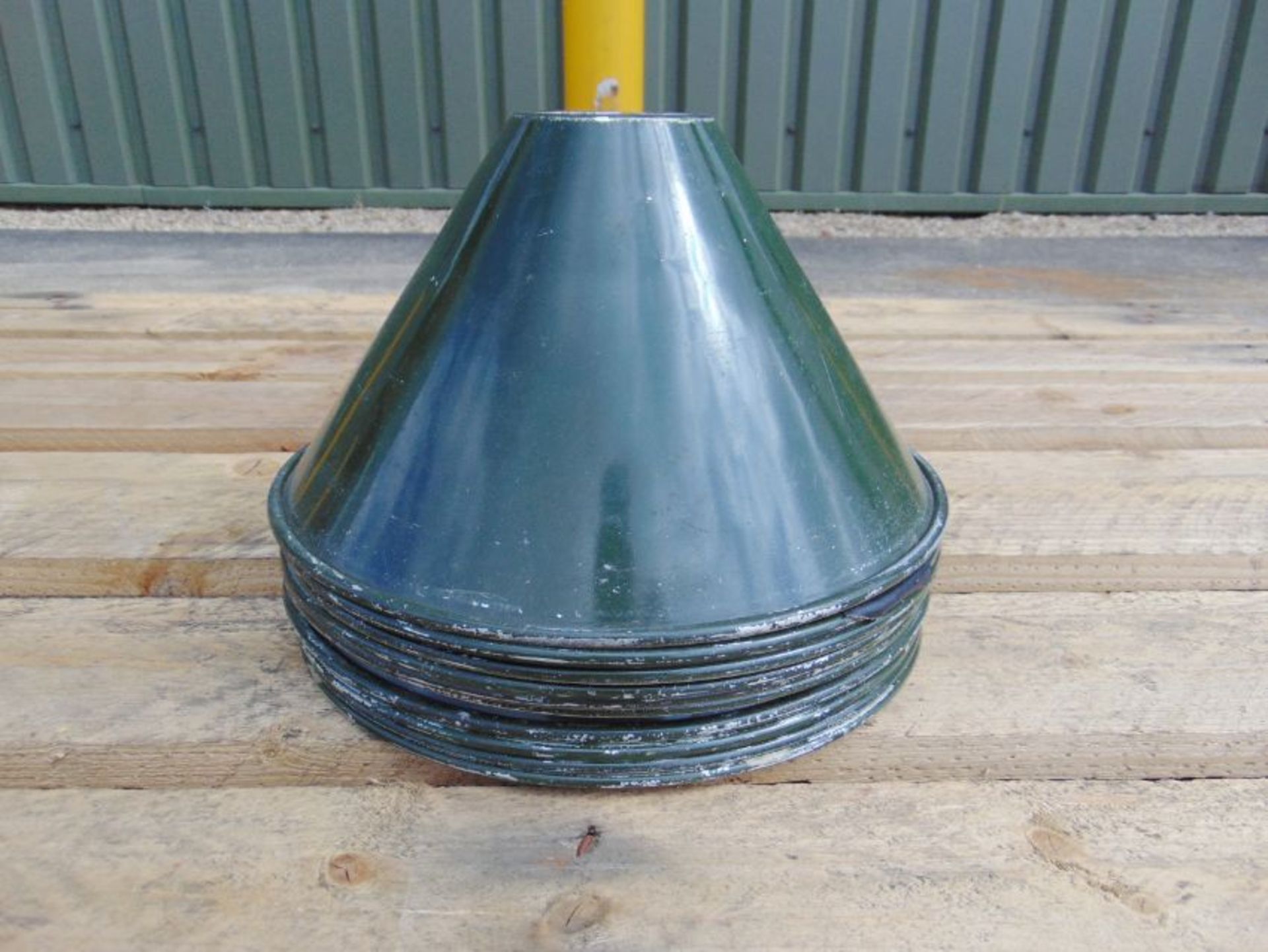 10 x Vintage Classic Military/Industrial Cone Style Pendant Light Shades - Image 3 of 3