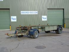 King DB20 2 axle drawbar skeletal trailer