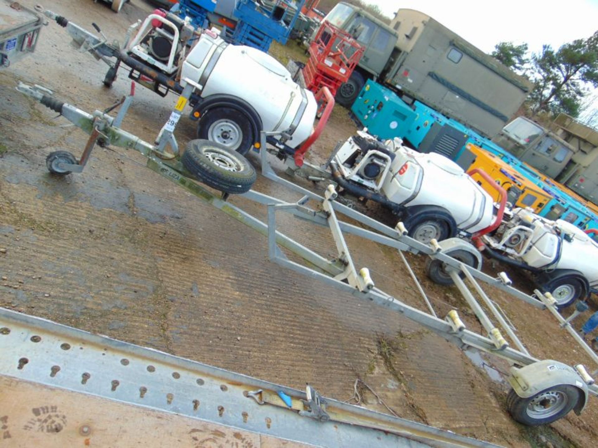 20ft Galvanised Boat Trailer c/w rollers and spare wheel - Image 2 of 6