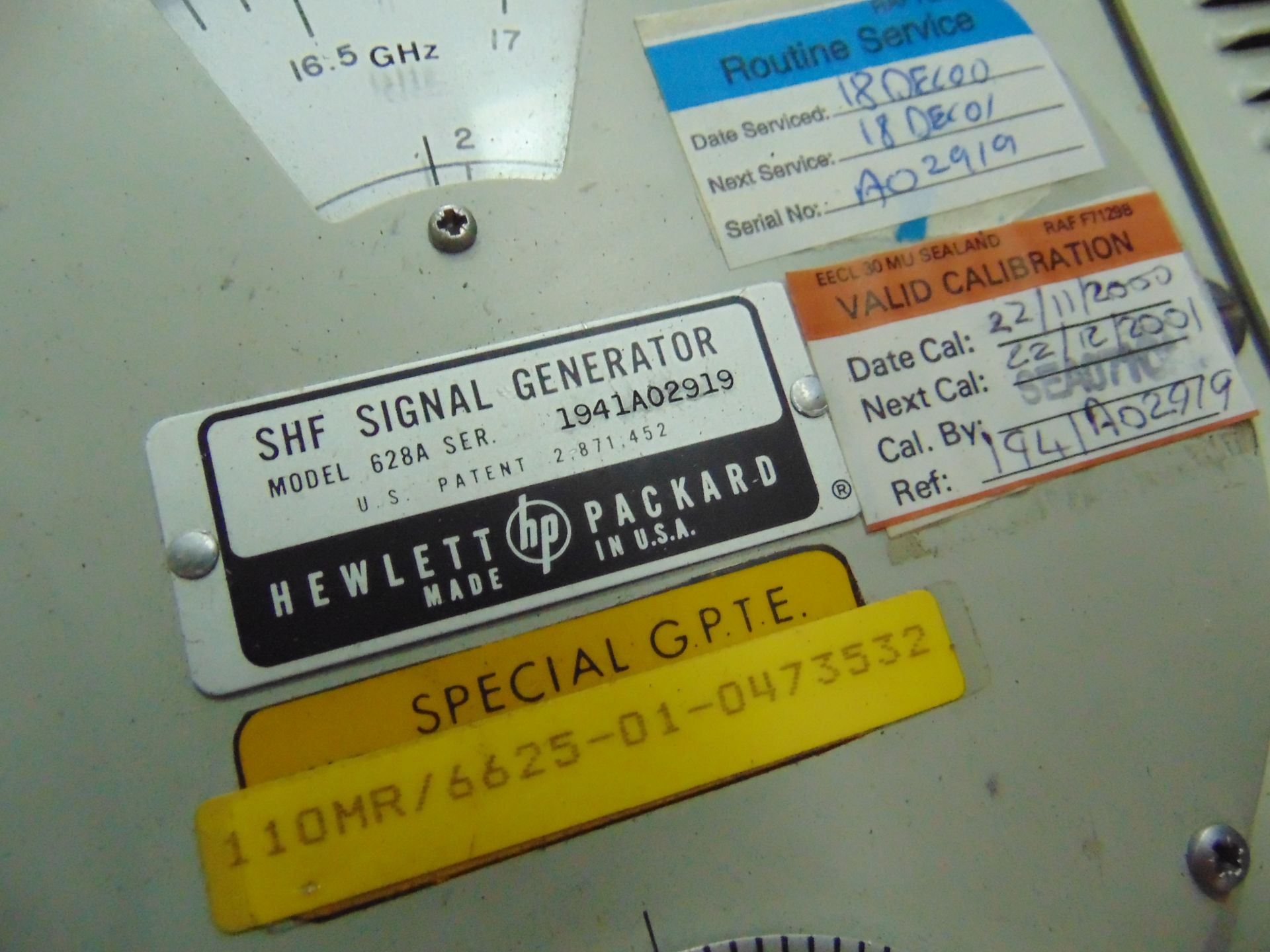 4 x Hewlett Packard S.H.F. Signal Generators with Serviceable labels - Image 4 of 5