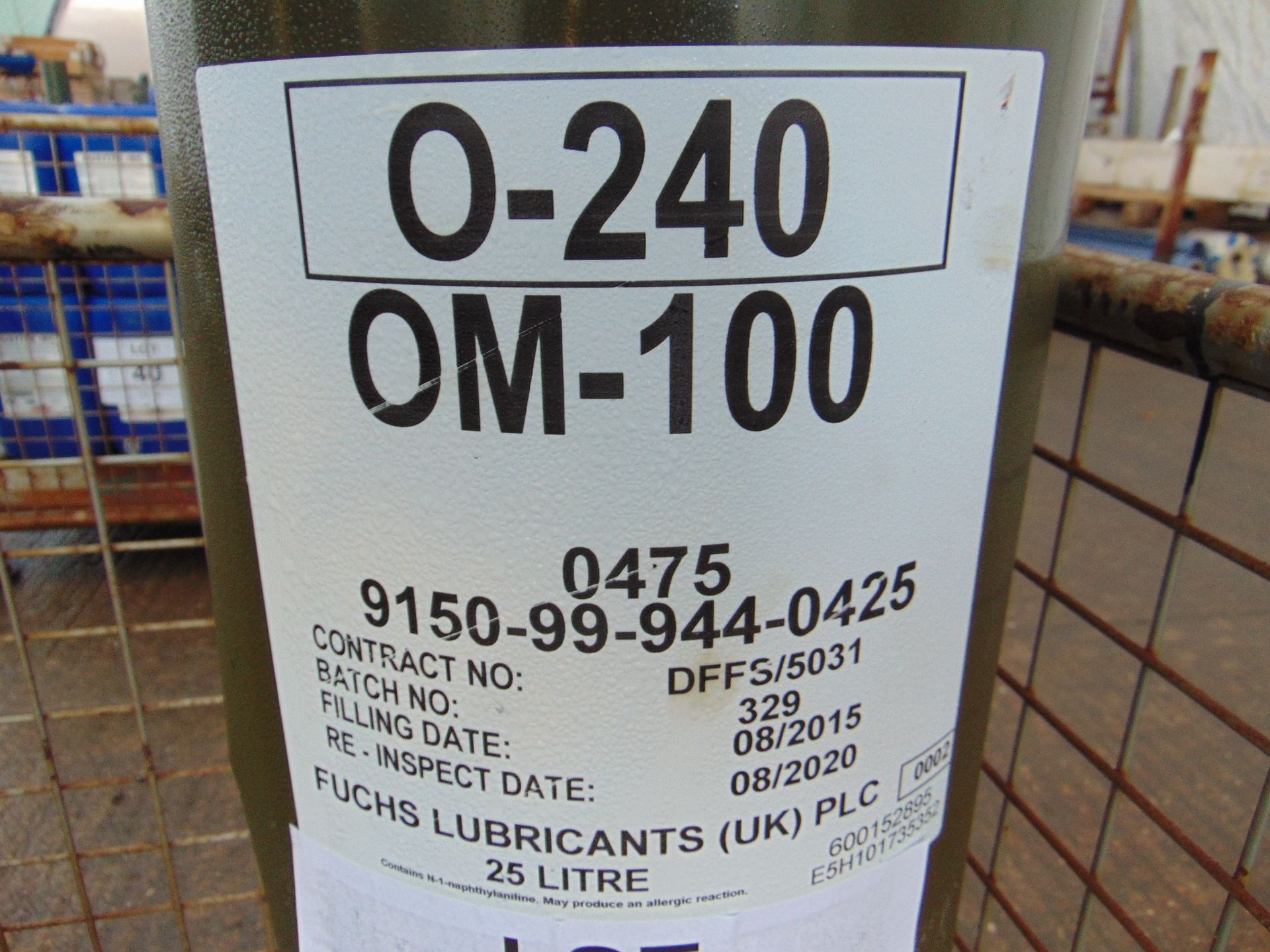 2 x Unissued 25L Drums of OM-100 Extreme Pressure Gear Oil - Image 2 of 2