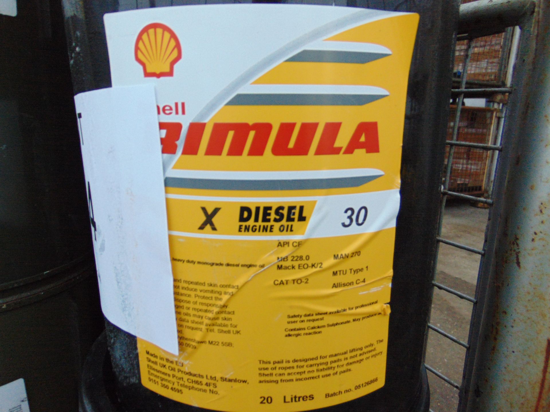 1 x Unissued 20L Sealed Drum of Shell Rimula X 30 Heavy Duty Diesel Engine Oil - Image 2 of 2