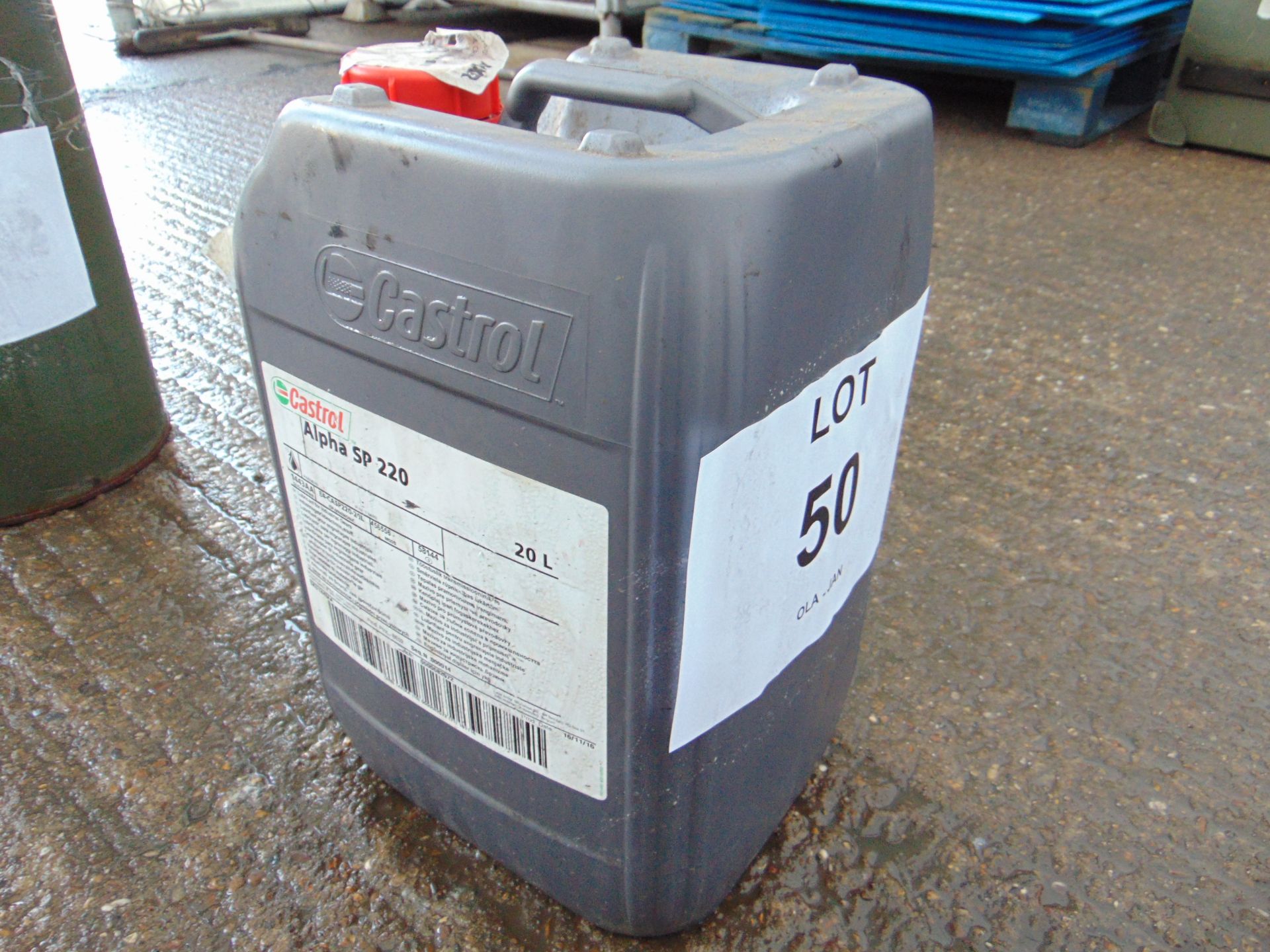 1 x Unissued 20L Drum of Castrol Alpha SP220 High Quality Industrial Gear Oil