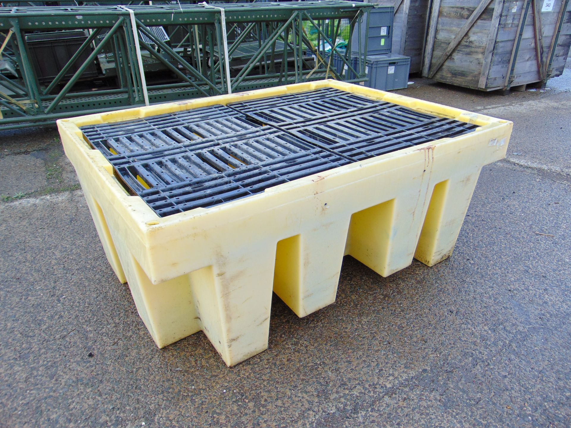 Bunded Double Container Spill Pallet