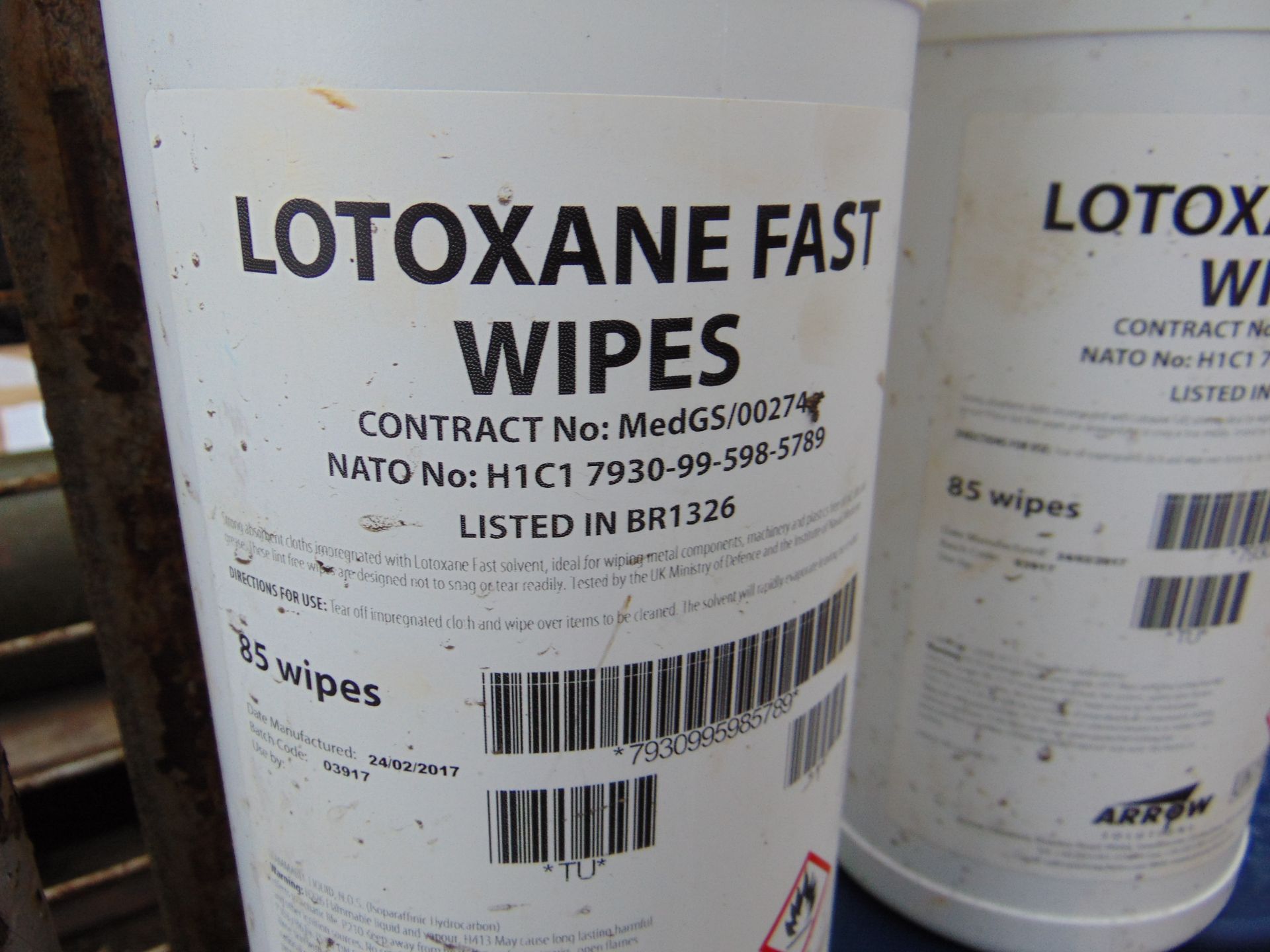 5 x Unissued Pots of 85 x Lotoxane Fast Oil, Dirt, Grease Removal Wipes - Bild 2 aus 2