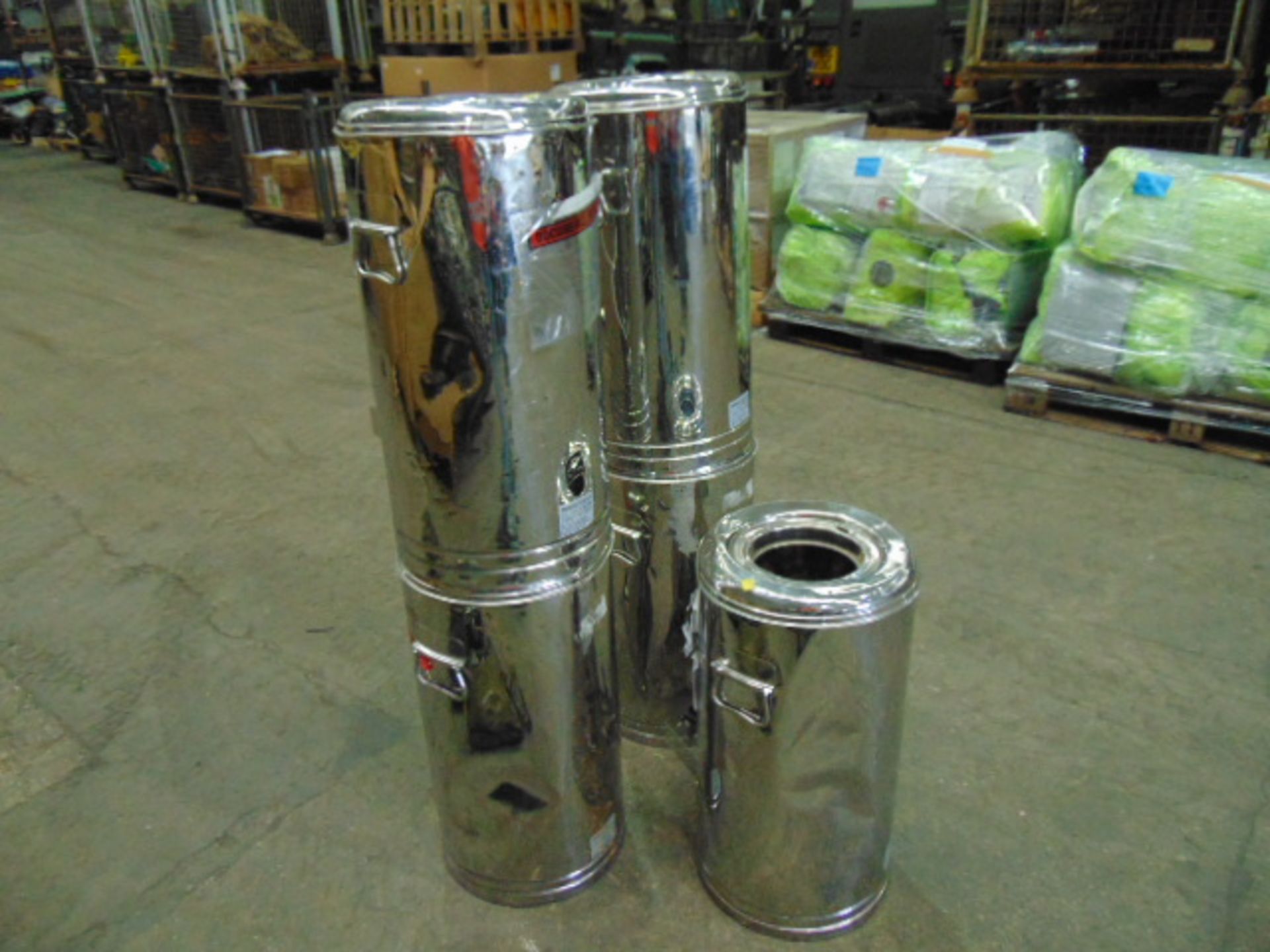 5 x MOD 25 Ltr Stainless Steel Tea Urns