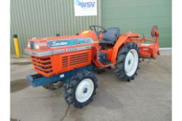 Kubota ZL1-185 4WD Compact Tractor c/w Rotavator ONLY 687 Hours!