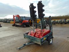 2 Way Traffic Light System c/w Single Axle Trailer