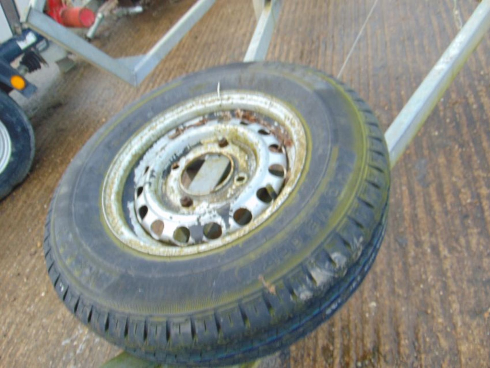 20ft Galvanised Boat Trailer c/w rollers and spare wheel - Image 6 of 6