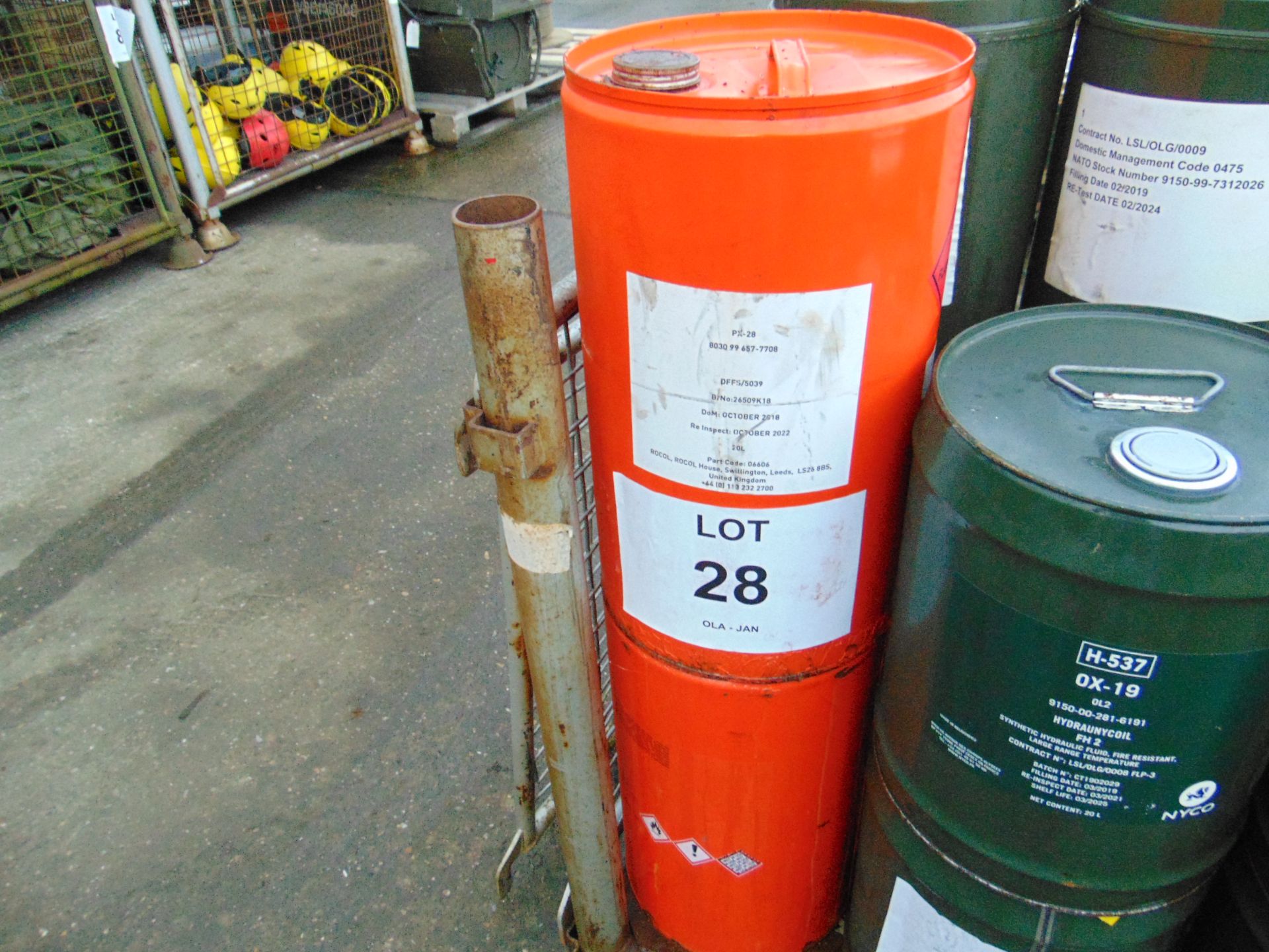 2 x Unused 20L Drums of Rocol PX28 Corrosion Inhibitor