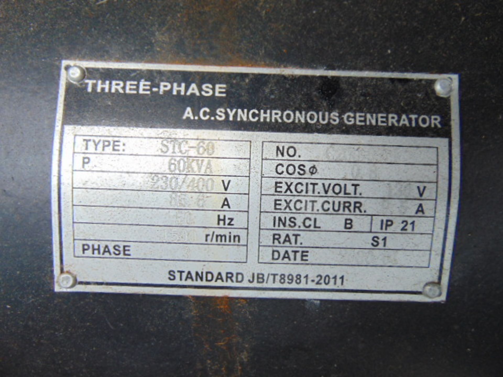 UNISSUED 60 KVA 3 Phase Silent Diesel Generator Set - Image 13 of 14