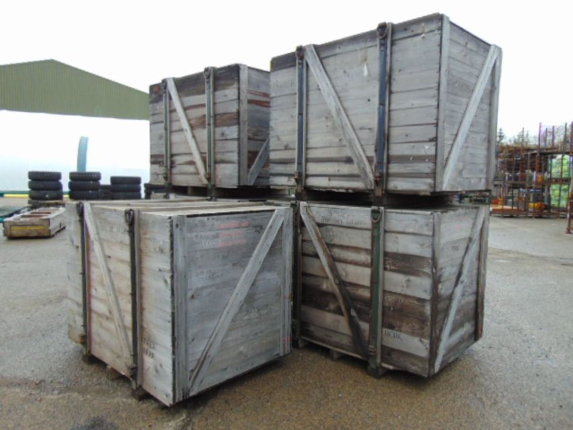 Qty 5 x Heavy Duty Engine Shipping Crates - Image 3 of 5