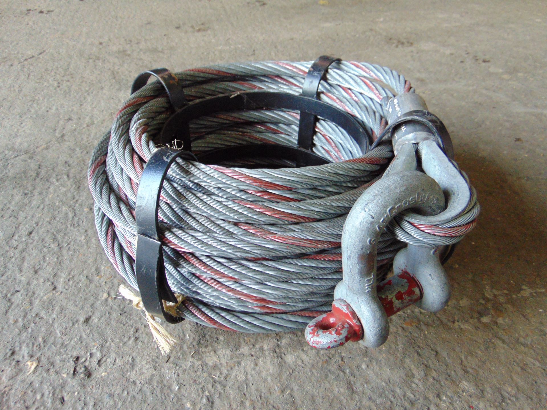 Unissued 20m 3 Ton Tirfor Winch Wire Rope Reel