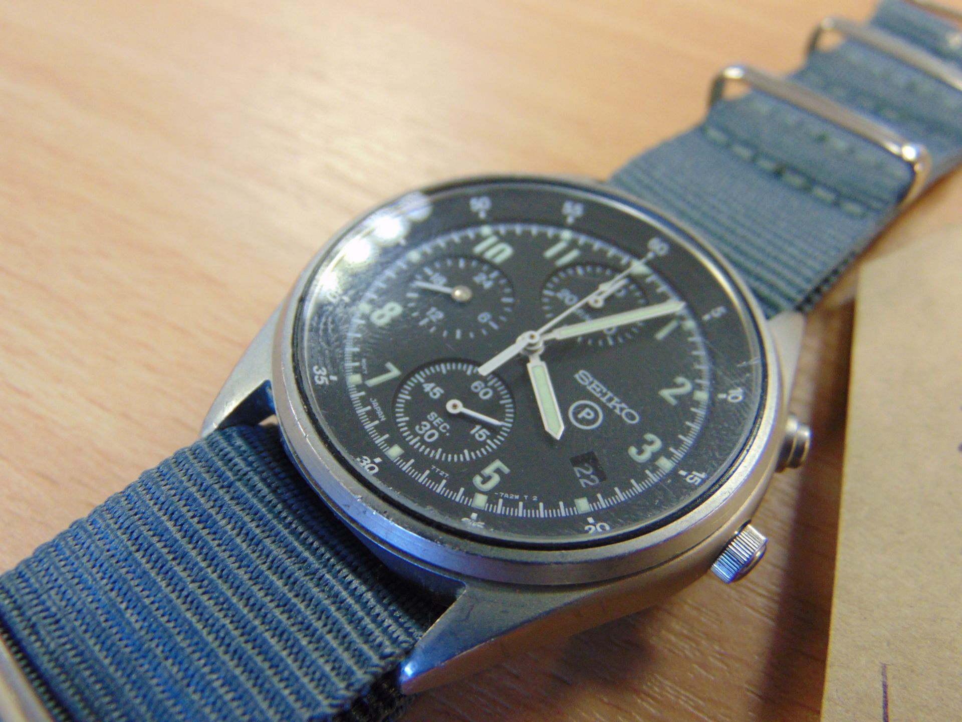 Seiko Gen 2 RAF issue Pilots Chrono Nato Marked - Image 4 of 8