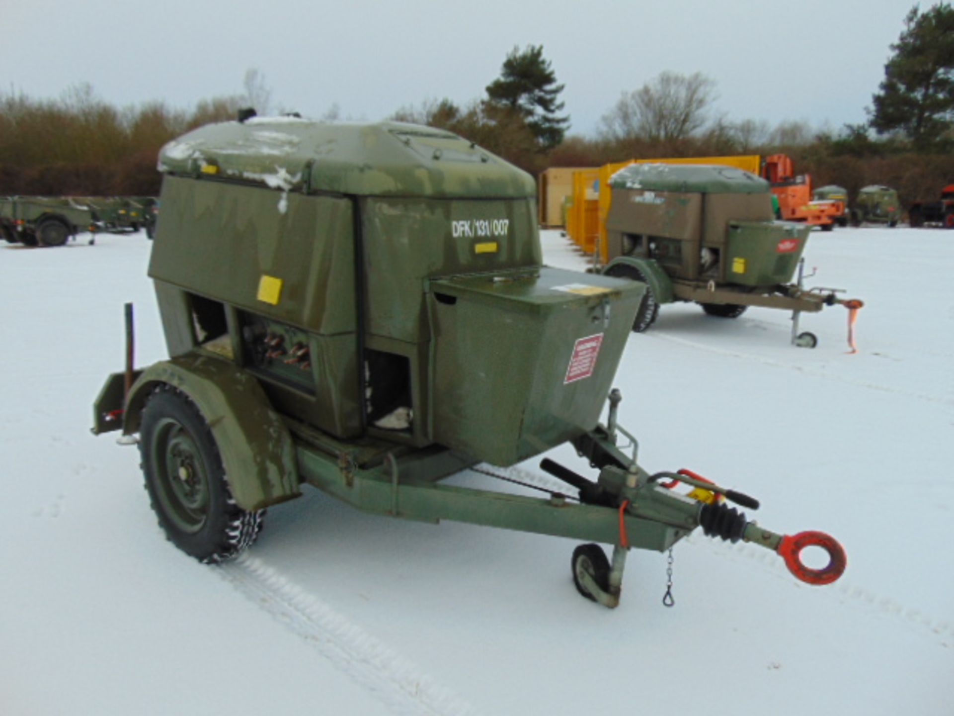 Ex Uk Royal Air Force Trailer Mounted 25 KVA Generator