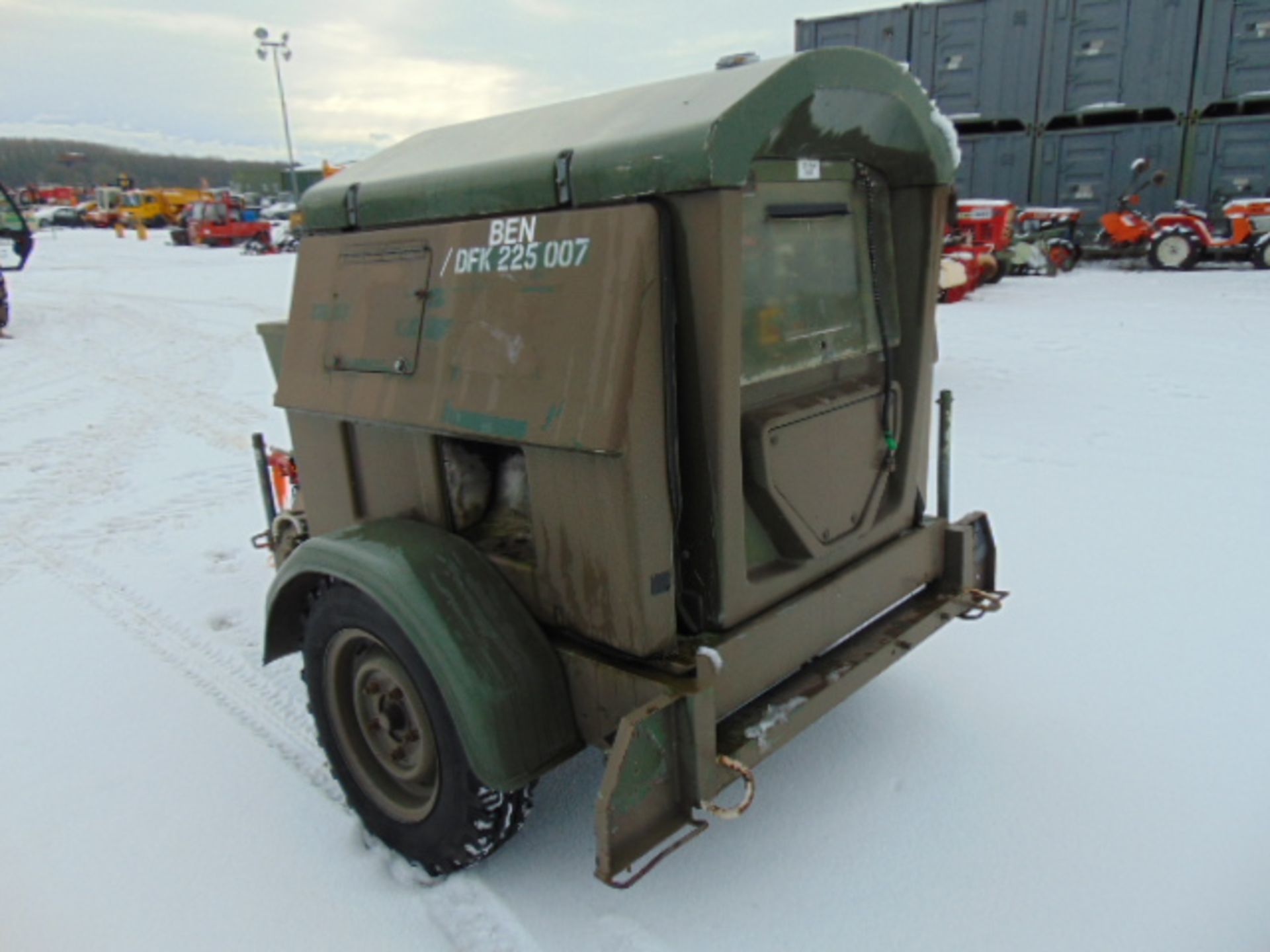 Ex Uk Royal Air Force Trailer Mounted 25 KVA Generator - Image 8 of 16