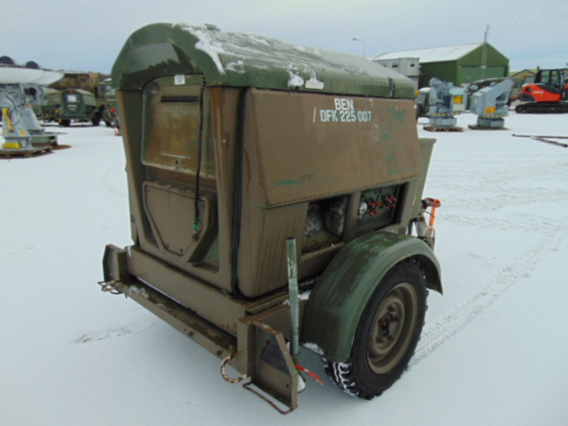 Ex Uk Royal Air Force Trailer Mounted 25 KVA Generator - Image 6 of 16