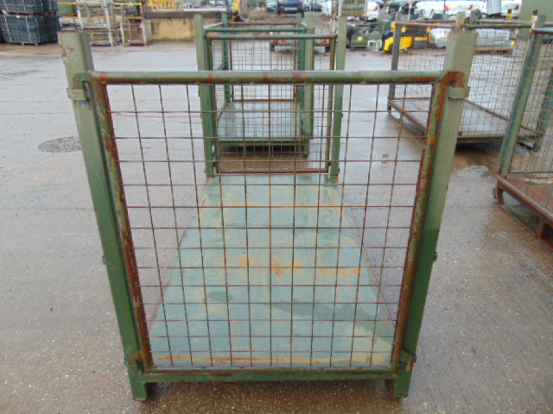Heavy Duty Metal Stackable Stillage / Post Pallet - Image 2 of 4