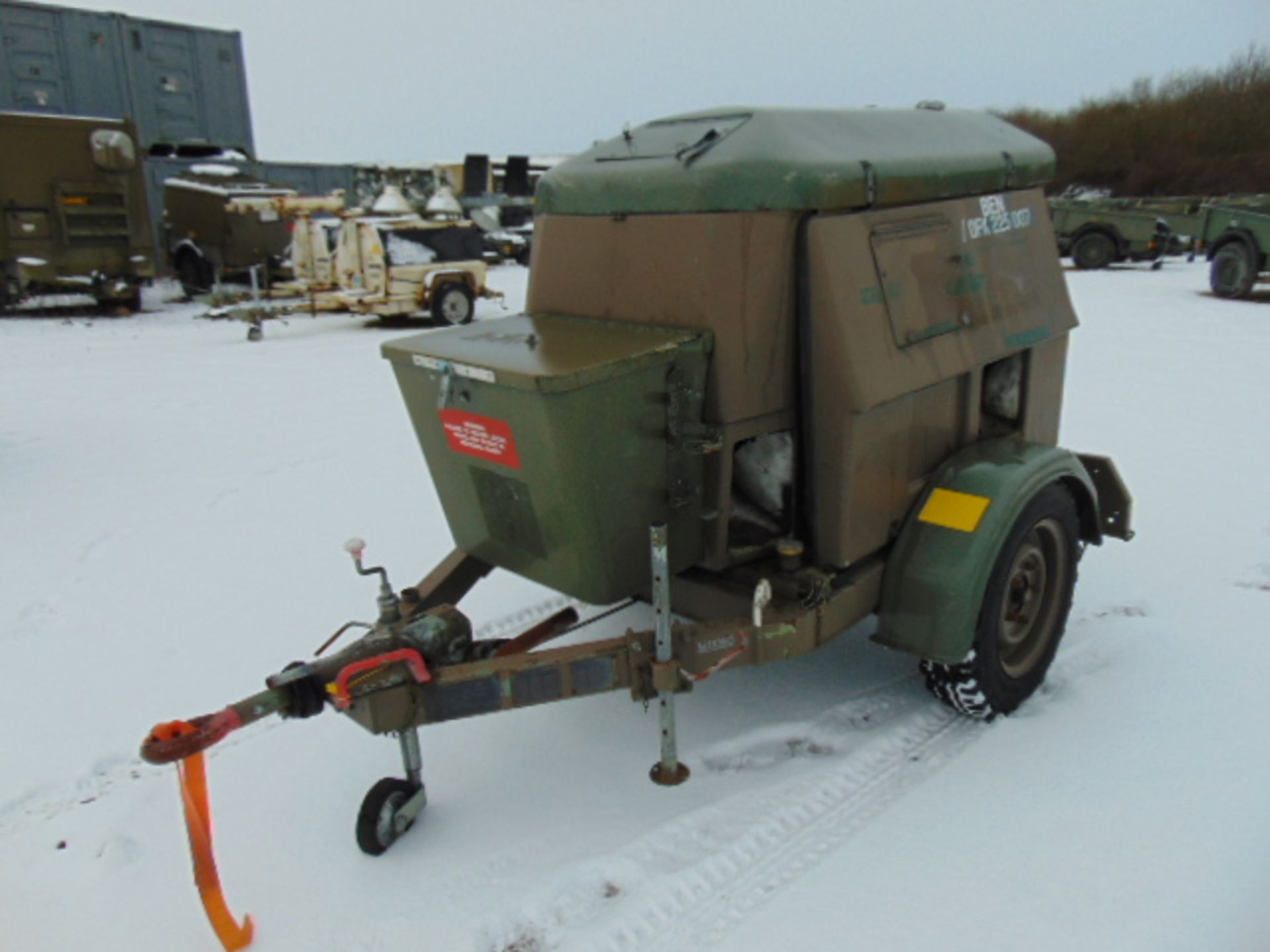 Ex Uk Royal Air Force Trailer Mounted 25 KVA Generator - Image 3 of 16