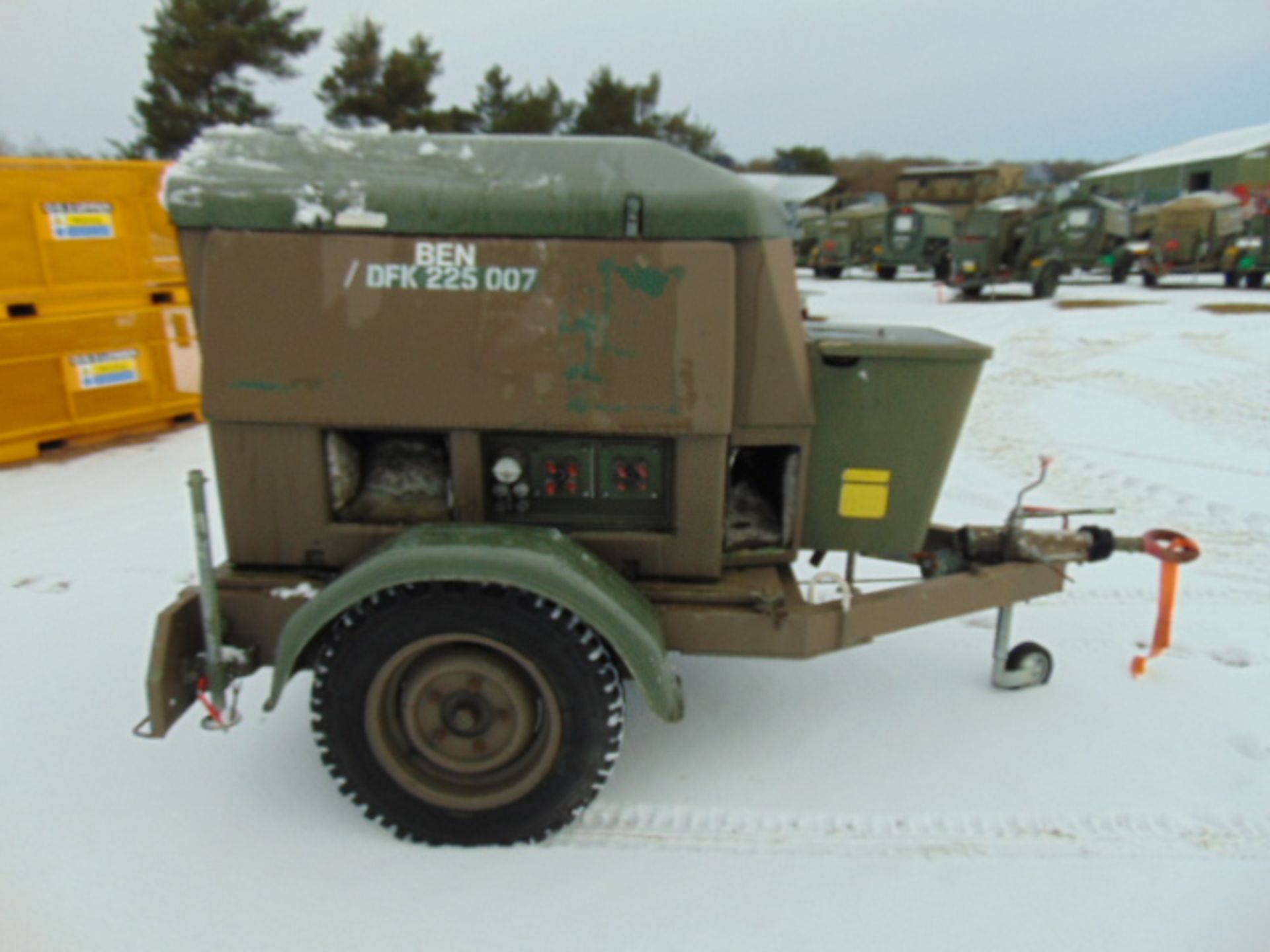 Ex Uk Royal Air Force Trailer Mounted 25 KVA Generator - Image 5 of 16