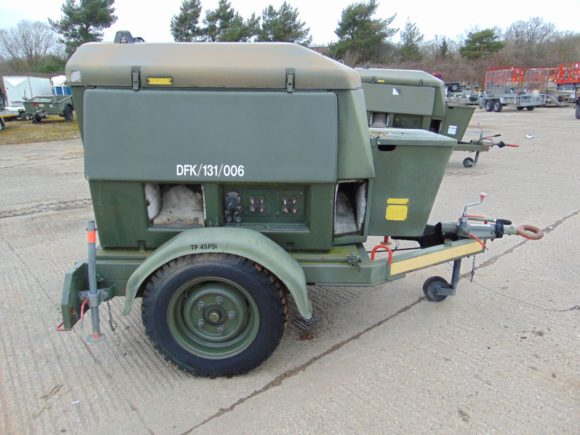 Ex Uk Royal Air Force Trailer Mounted 25 KVA Generator - Image 5 of 16