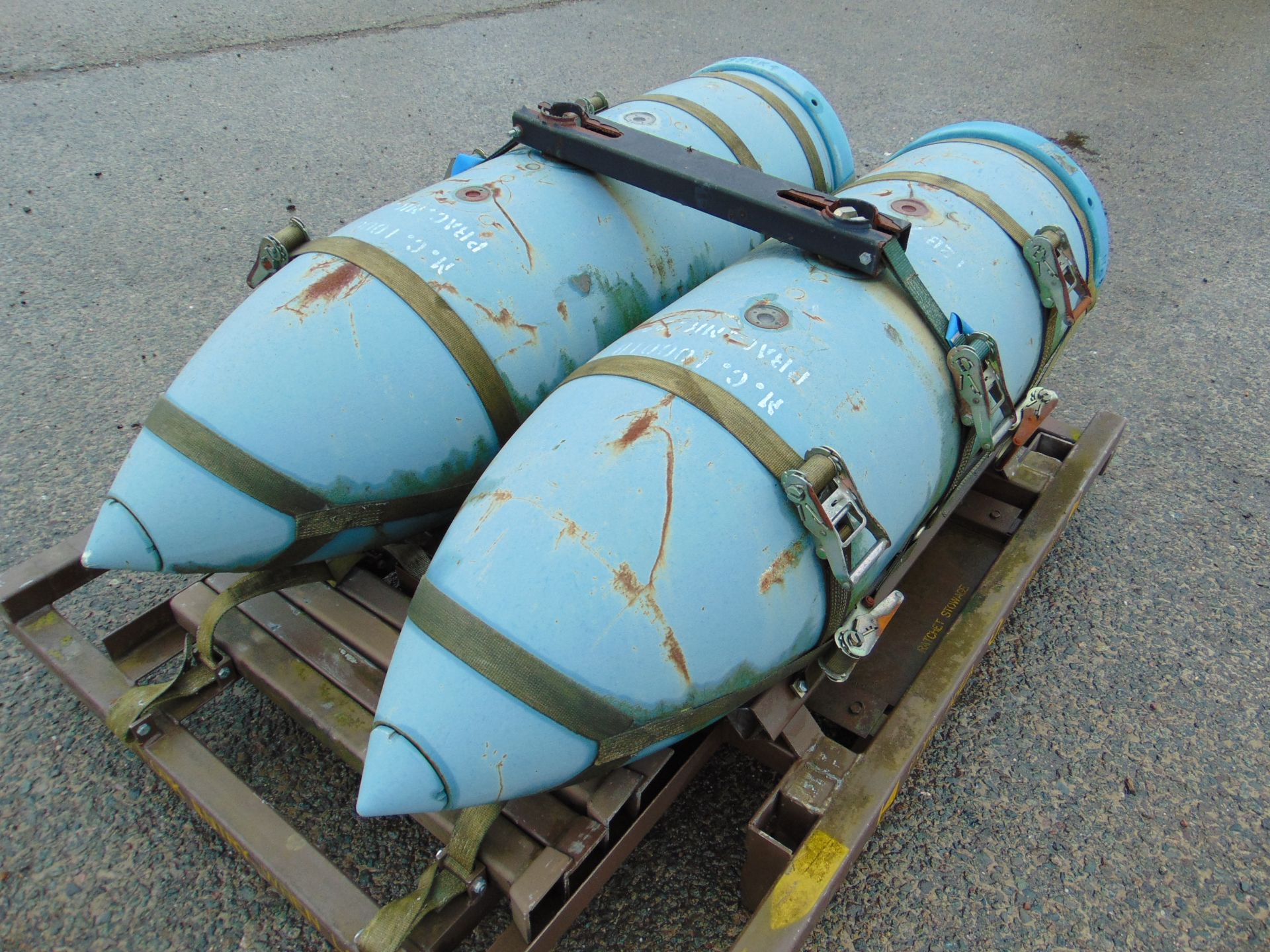 2 x Ex Reserve Harrier 1000lb Practice Bombs - Image 2 of 7