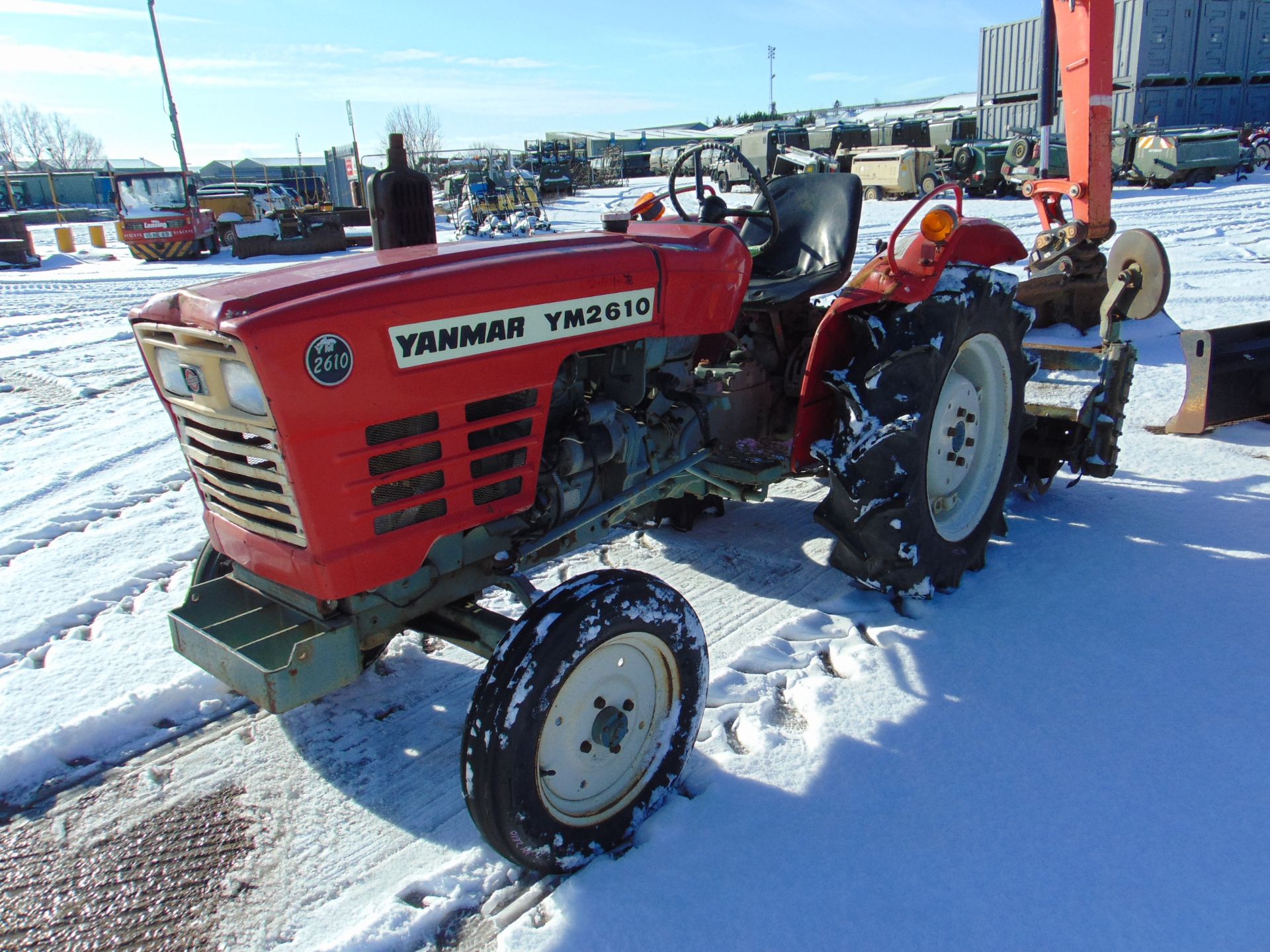 Yanmar YM2610 Compact Tractor c/w Rotavator - Image 3 of 21