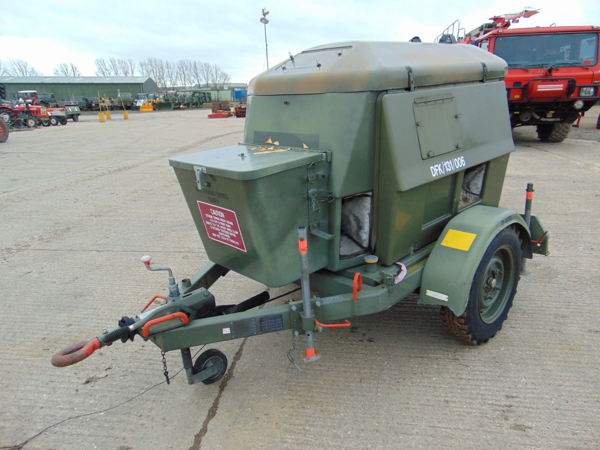 Ex Uk Royal Air Force Trailer Mounted 25 KVA Generator - Image 3 of 16