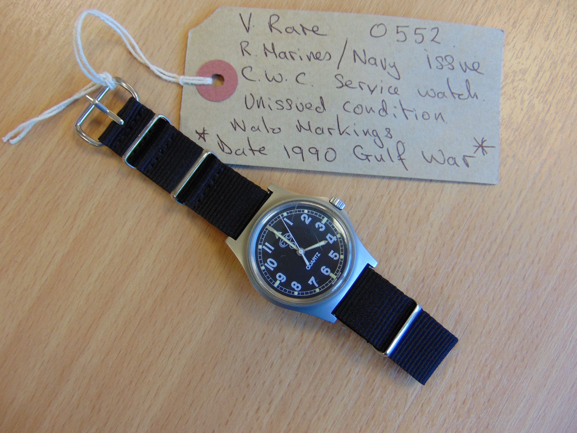 Very Rare Unissued 0552 Royal Marines Navy Issue CWC W10 Service Watch Nato Markings