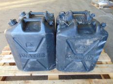 4 x Standard Nato 5 gall Water Jerry Cans as shown