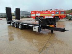 Unused 2018 Chieftain 3 Axle Draw Bar Low Loader Trailer c/w Hydraulic Ramps