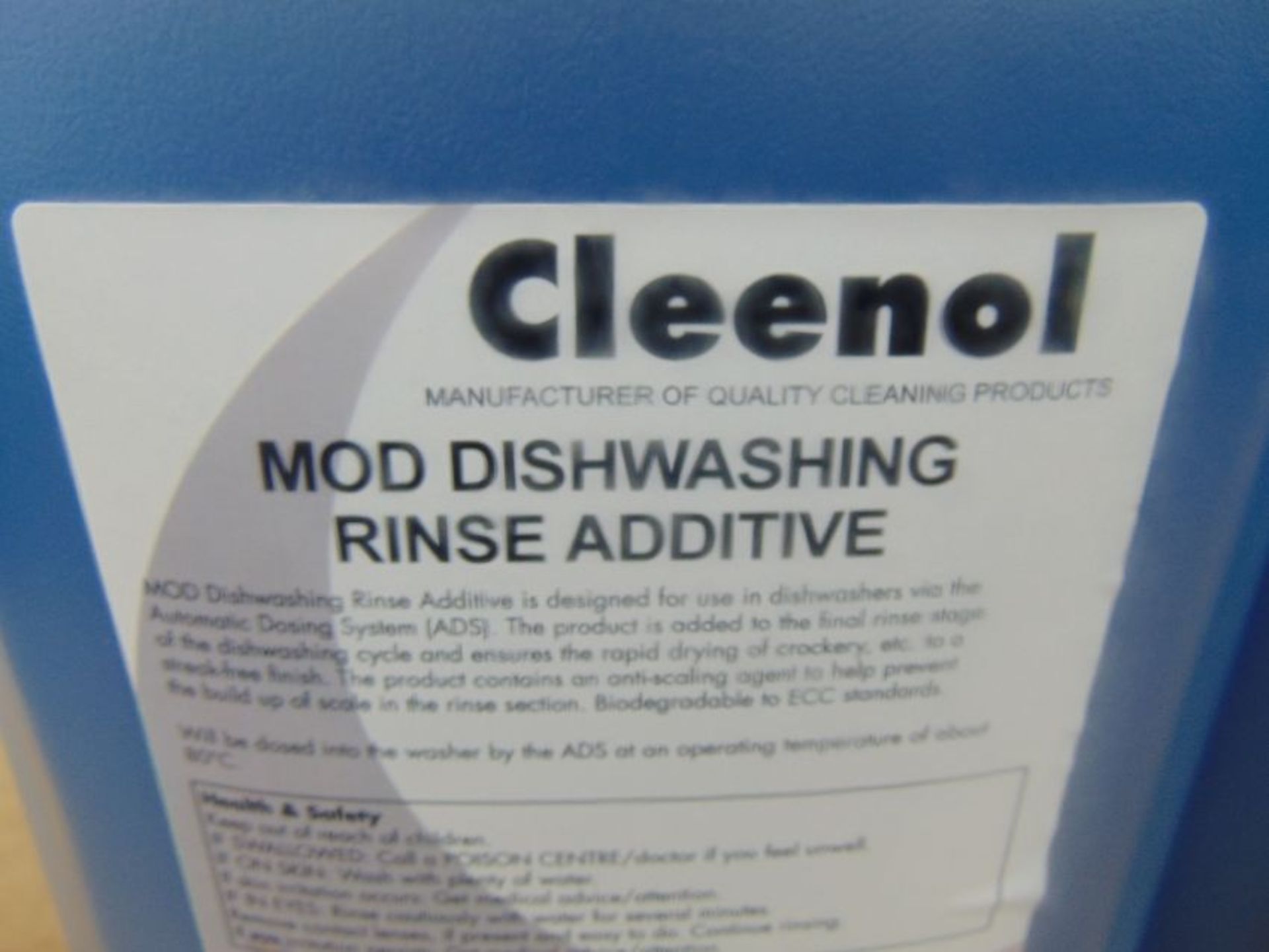 15 x UNISSUED Cleenol 5l MoD Dishwasher Rinseaid - Bild 3 aus 4