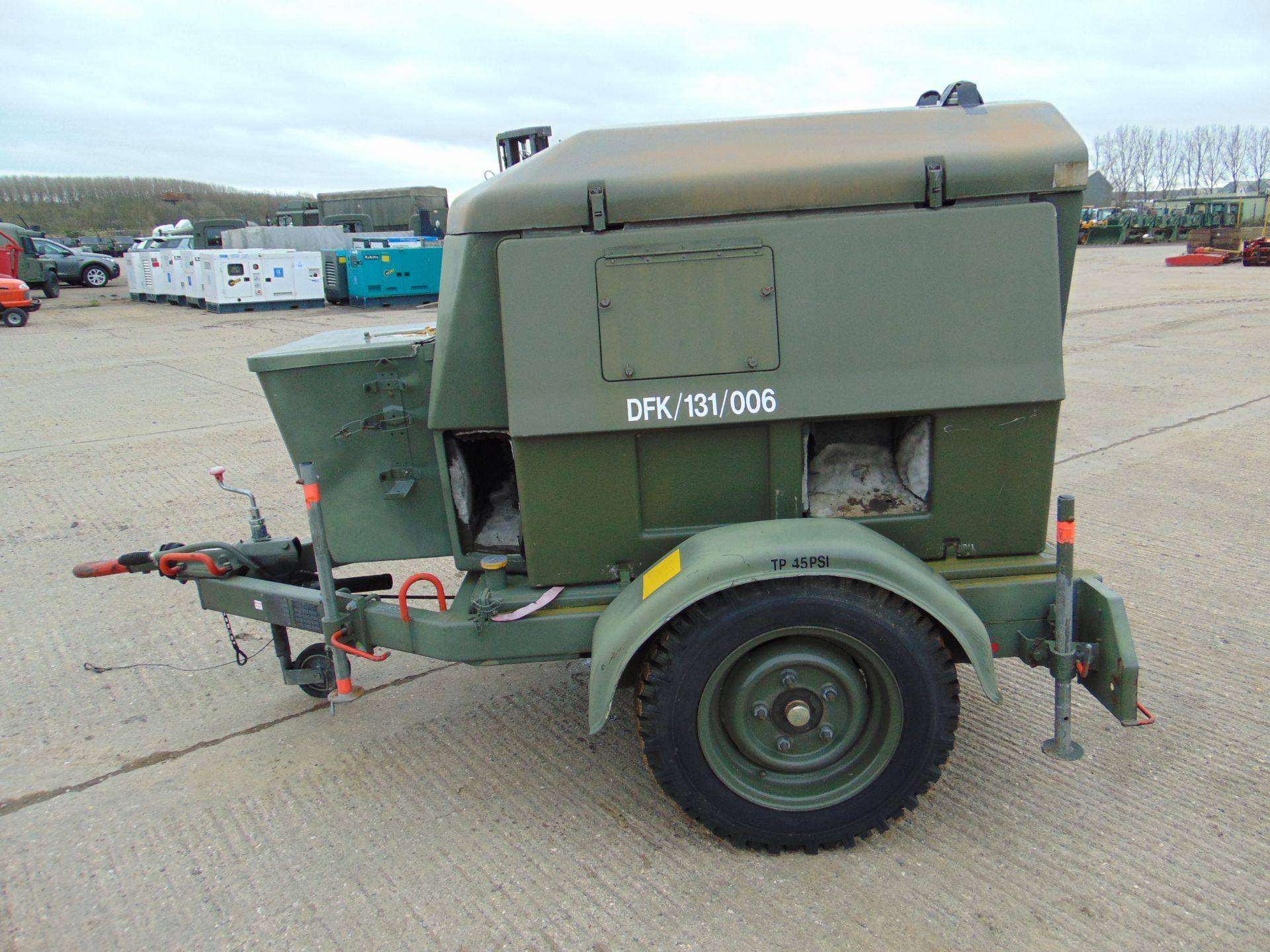 Ex Uk Royal Air Force Trailer Mounted 25 KVA Generator - Image 4 of 16