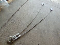 2 Leg Wire Rope Recovery Sling