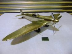 WWII Supermarine Spitfire Aluminium Scale Model