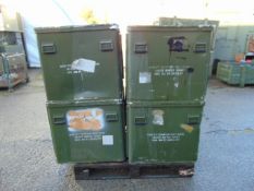 4 x Large Aluminium Storage Boxes 85 x 73 x 65 cms as shown