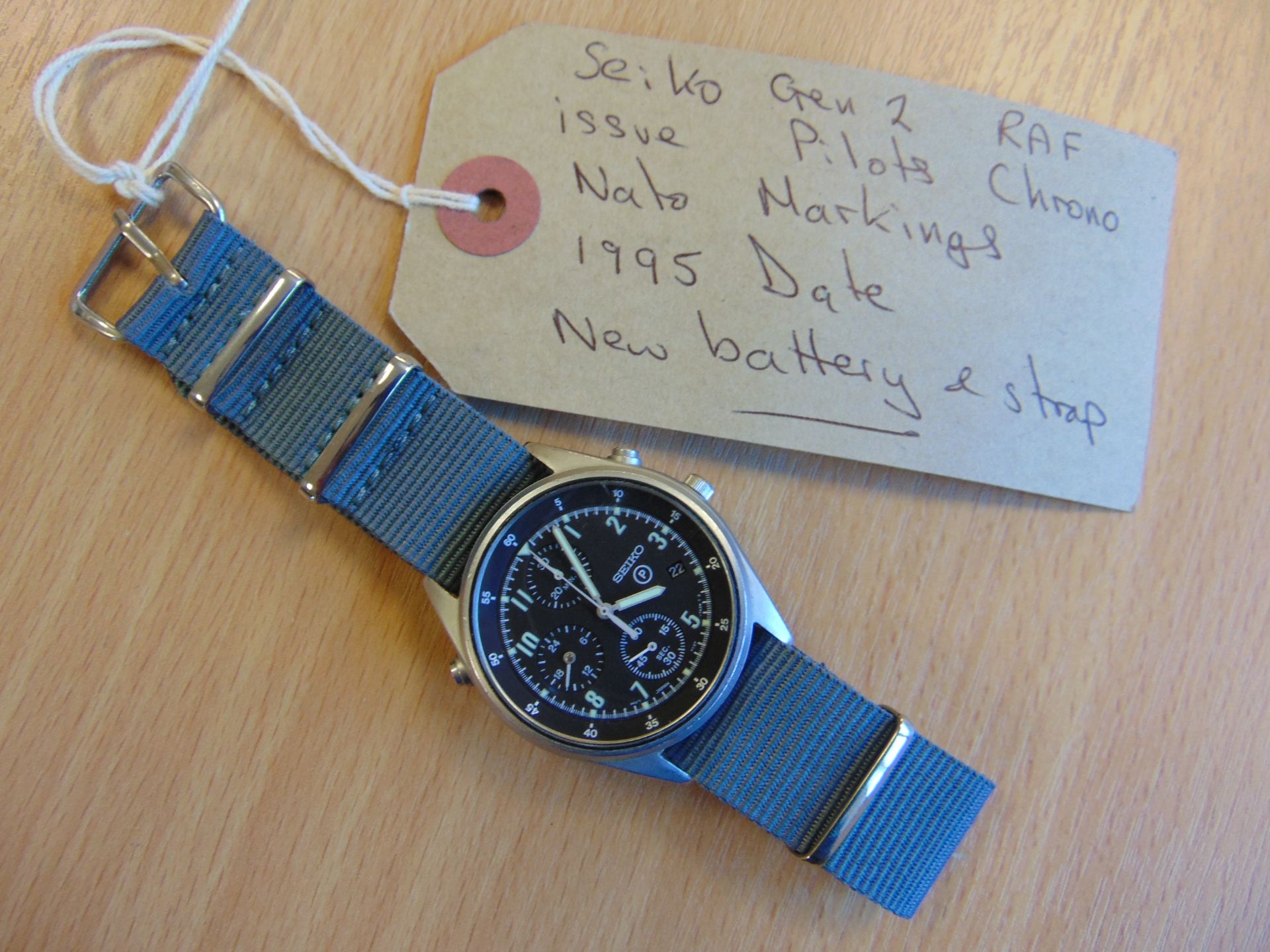 Seiko Gen 2 RAF issue Pilots Chrono Nato Marked