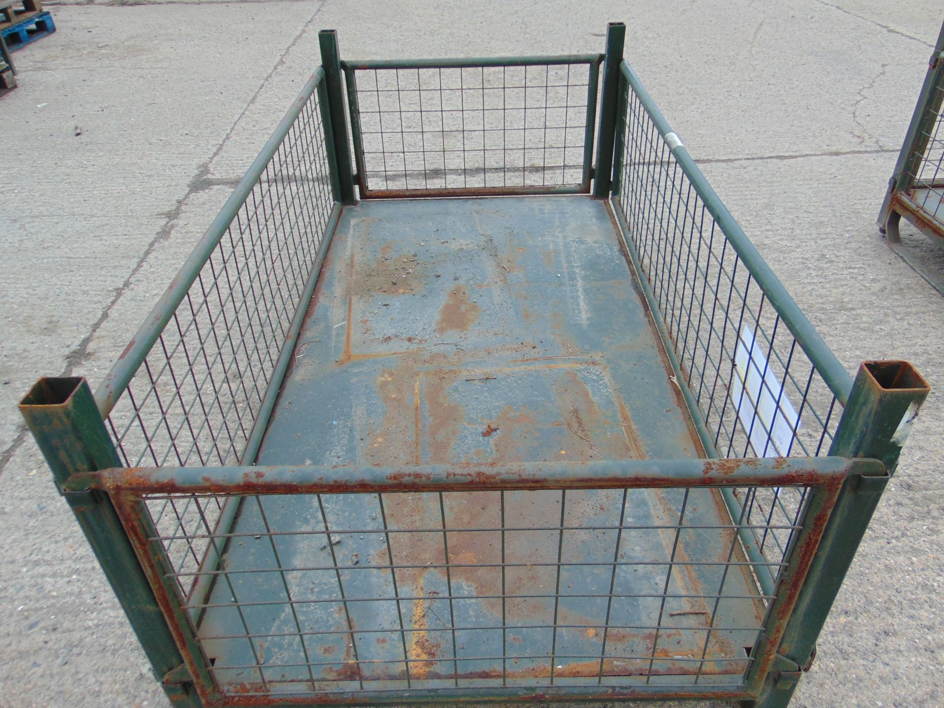 Heavy Duty Metal Stackable Stillage / Post Pallet - Image 2 of 3