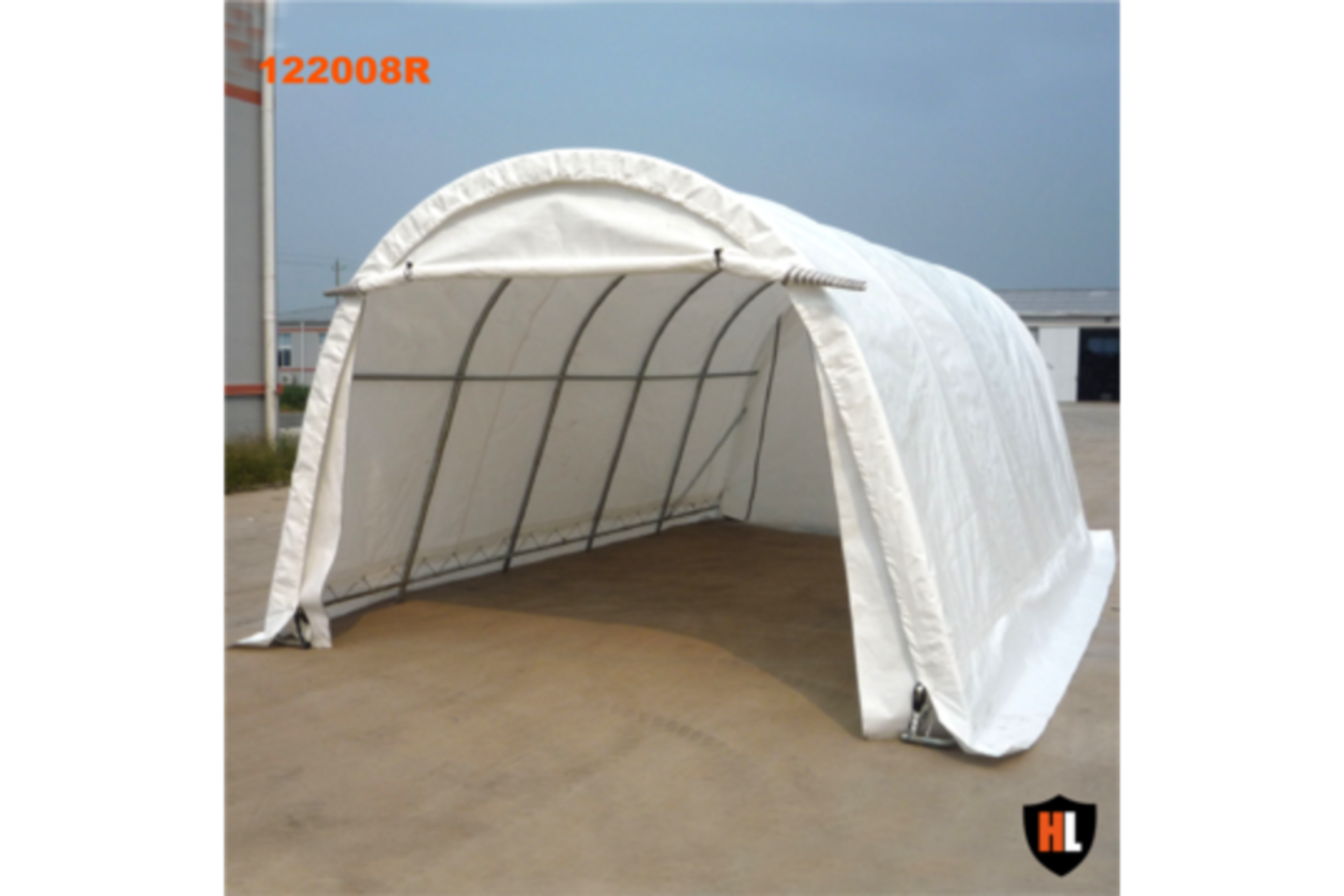 Heavy Duty Hardlife Garage Tent 12'W x 20'L x 8' H P/No 122008R