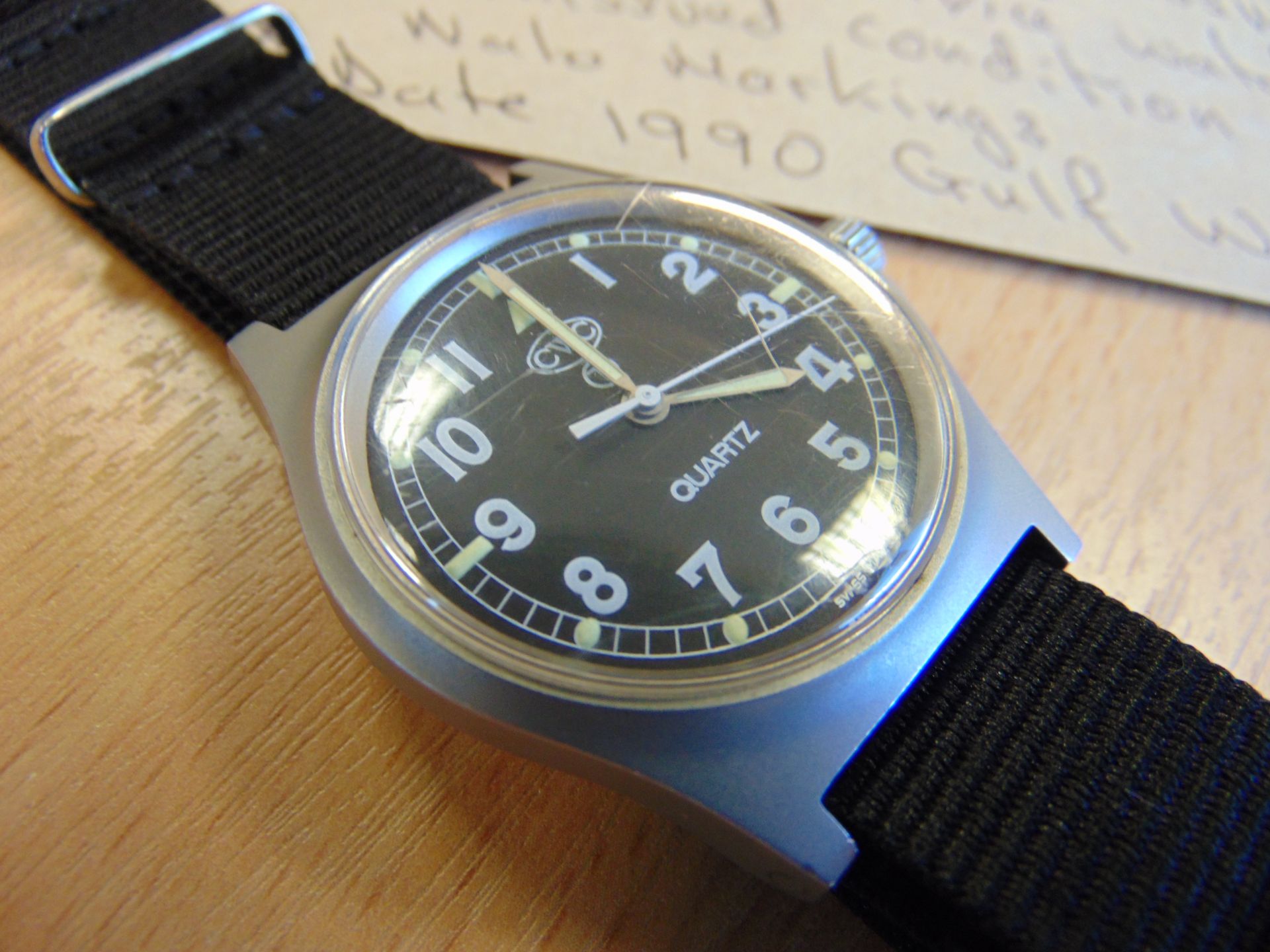 Very Rare Unissued 0552 Royal Marines Navy Issue CWC W10 Service Watch Nato Markings - Image 3 of 8
