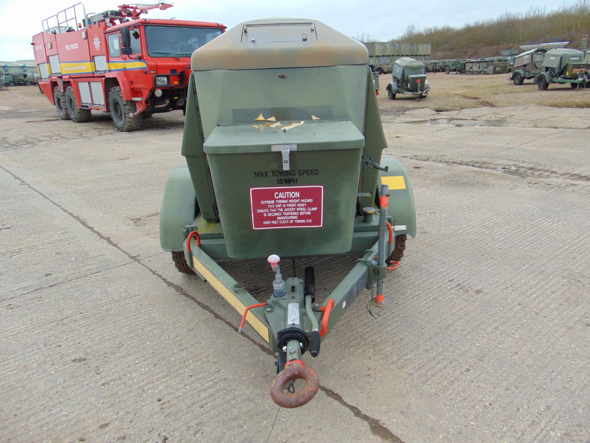 Ex Uk Royal Air Force Trailer Mounted 25 KVA Generator - Image 2 of 16