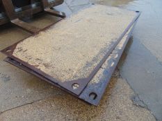 6 x Steel Road Plates (8FT X 4FT) 3/4" Metal Trench Hole Covers