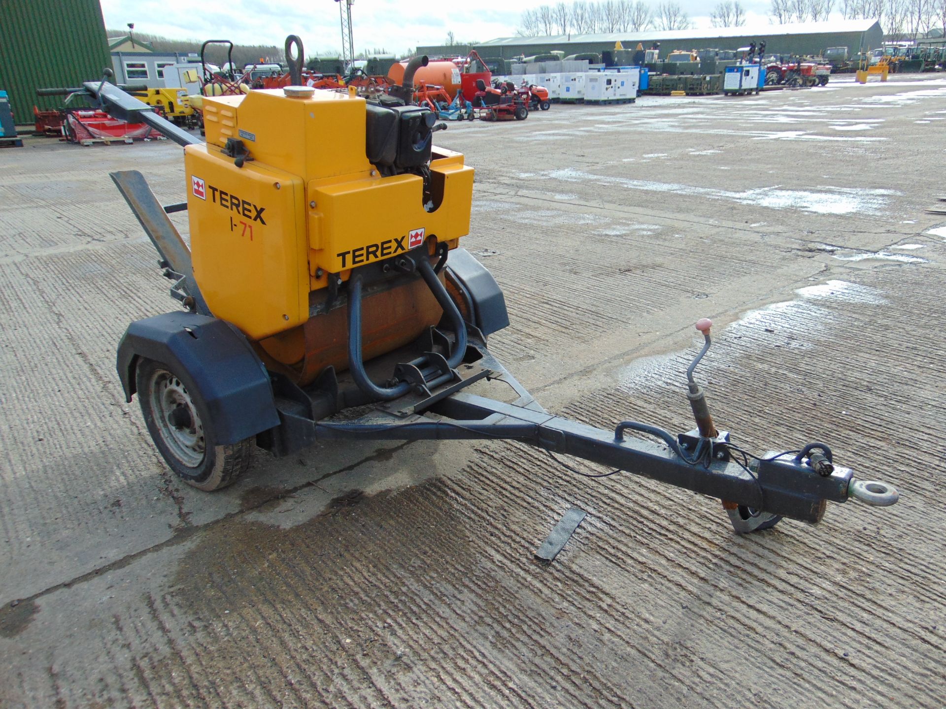 2012 Benford 1-71 HEY Single Drum Vibrating Walk Behind Pedestrian Roller C/W Trailer ONLY 32 HOURS!