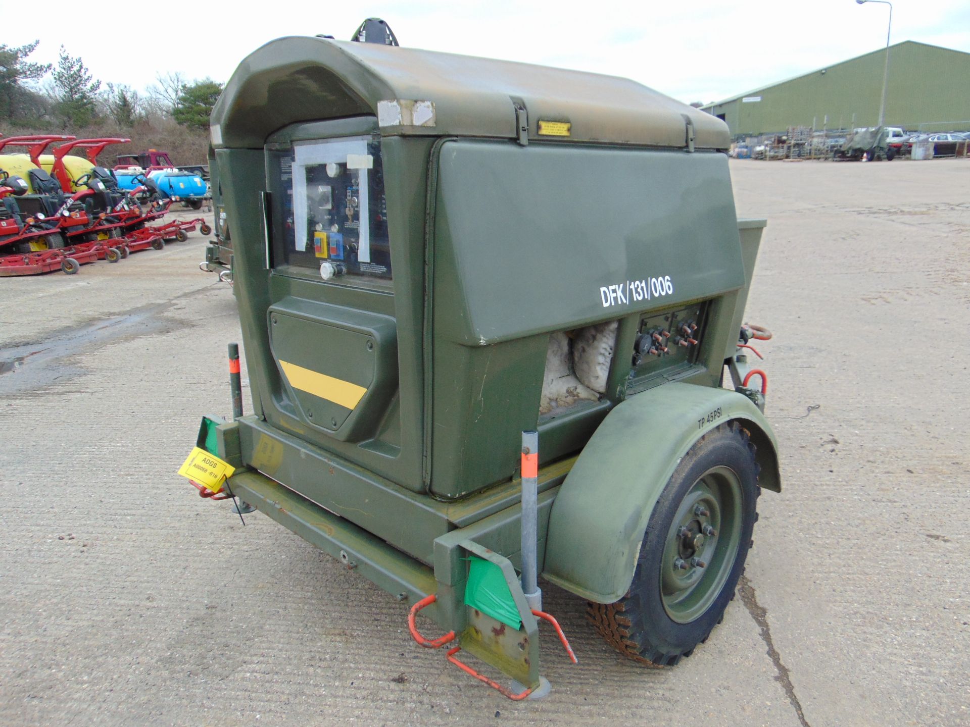 Ex Uk Royal Air Force Trailer Mounted 25 KVA Generator - Image 6 of 16