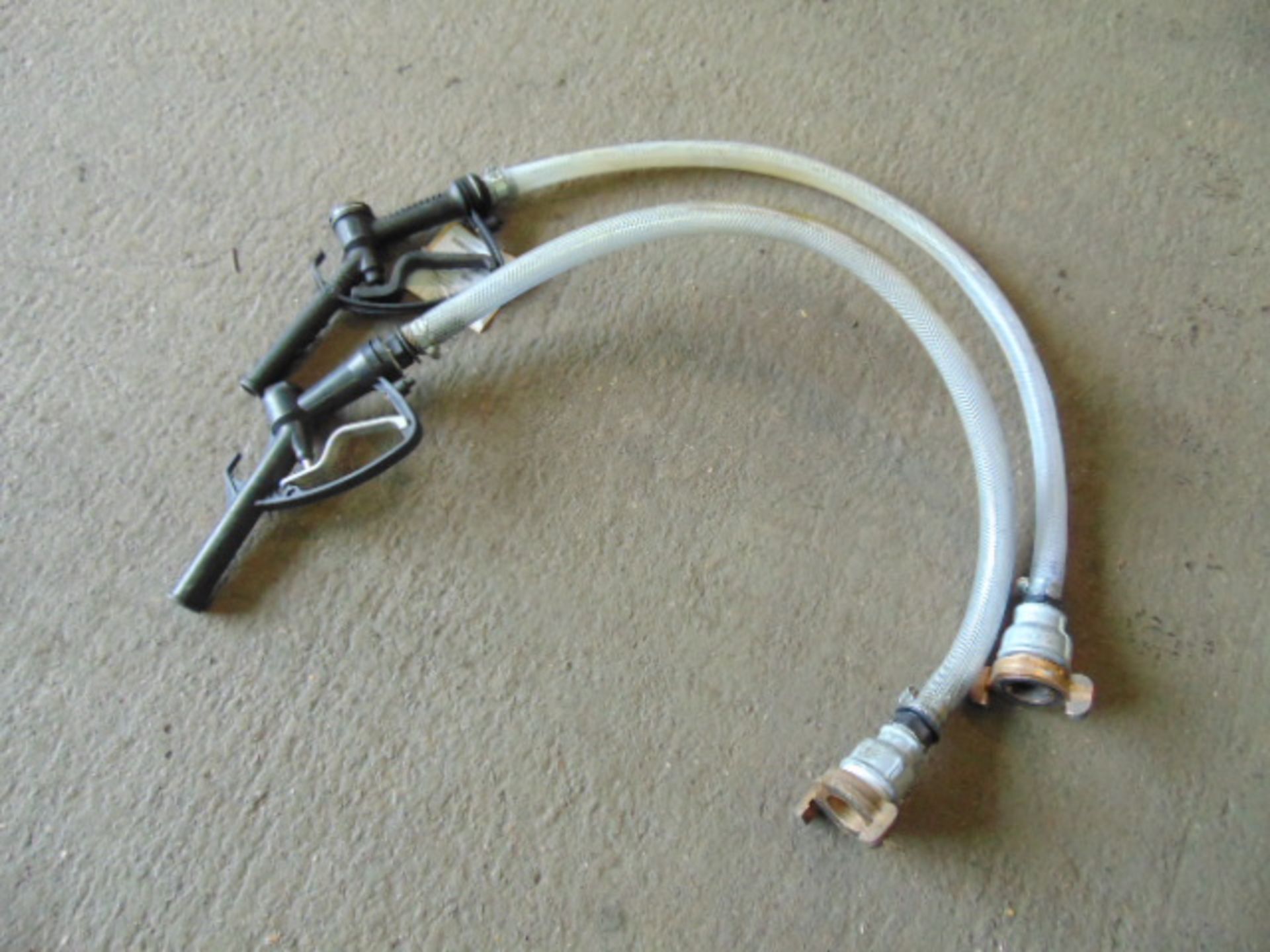 2 x Diesel Gravity Refuelling Hose Kit c/w Nozzle and Valve as Shown