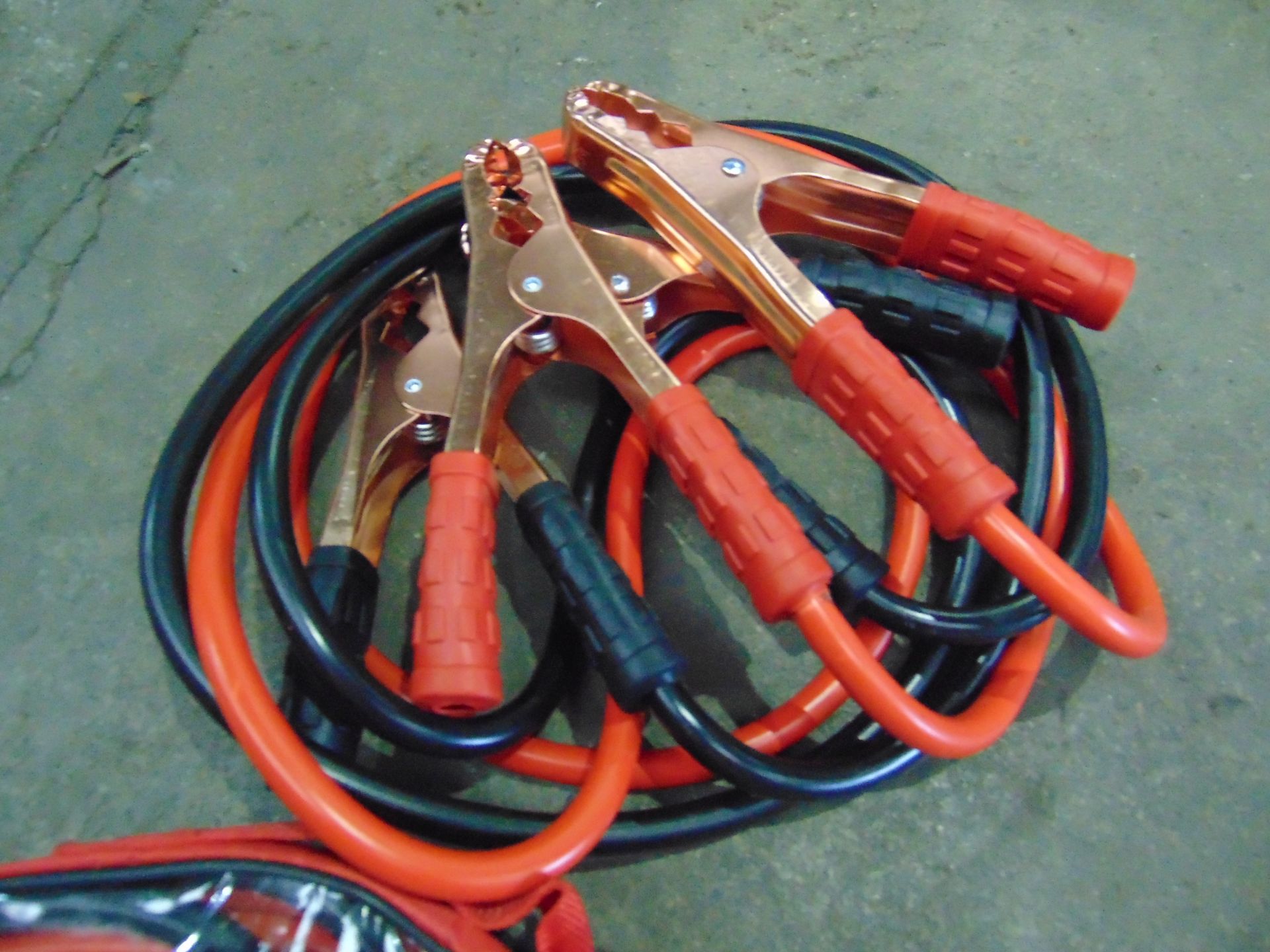 2 x UNISSUED Heavy Duty 100AMP Booster Jump Start Cable Sets - Image 3 of 3
