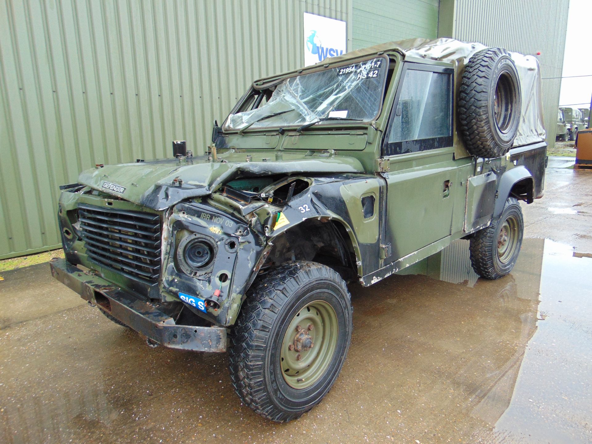 Land Rover Wolf 110 Hard Top suitable for spares or repairs