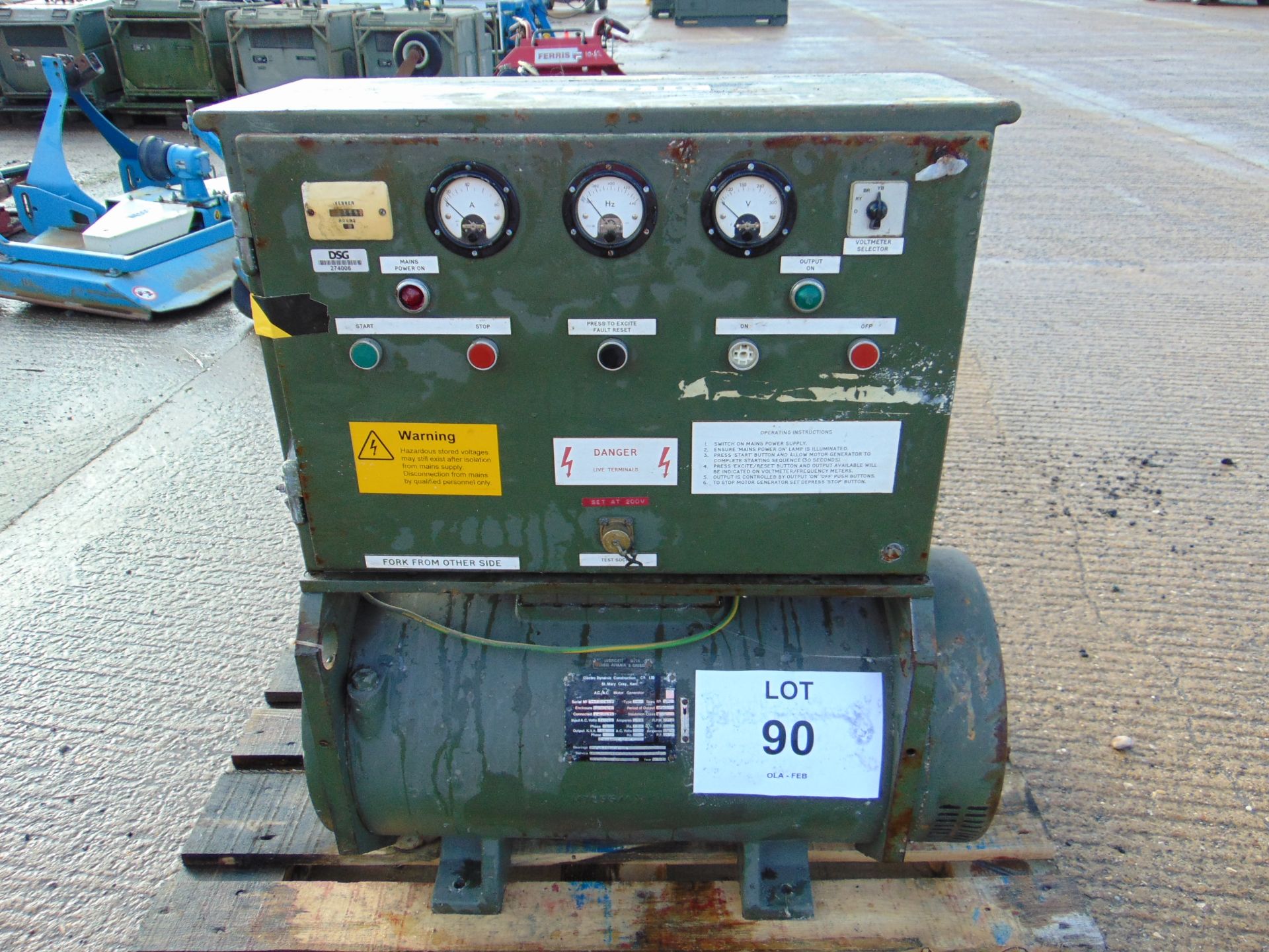 15 KVA Motor Generator 3 Phase