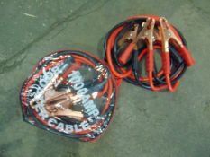 2 x UNISSUED Heavy Duty 100AMP Booster Jump Start Cable Sets