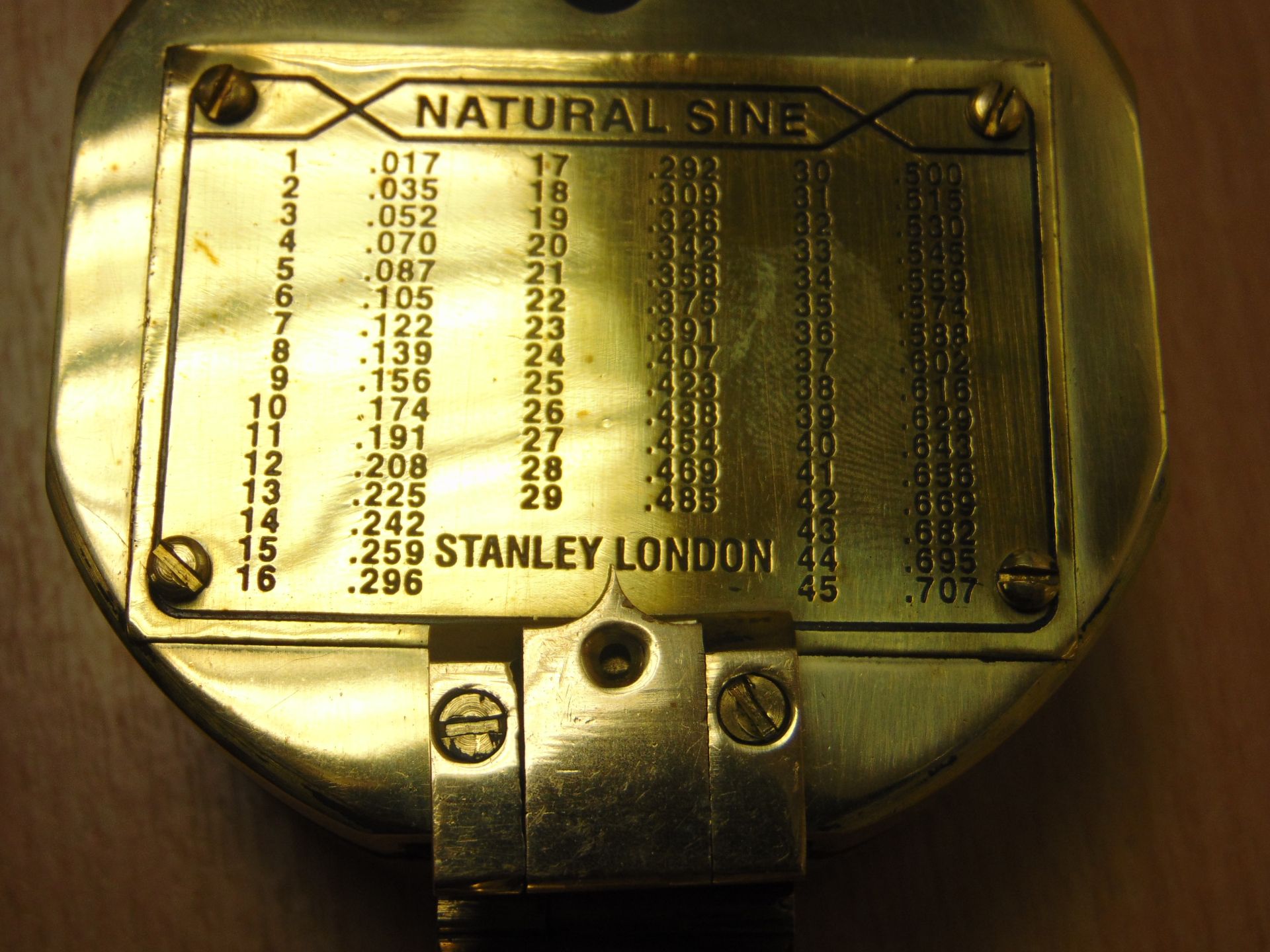 VERY NICE STANLEY BRASS PRISMATIC COMPASS REPRO - Image 11 of 11